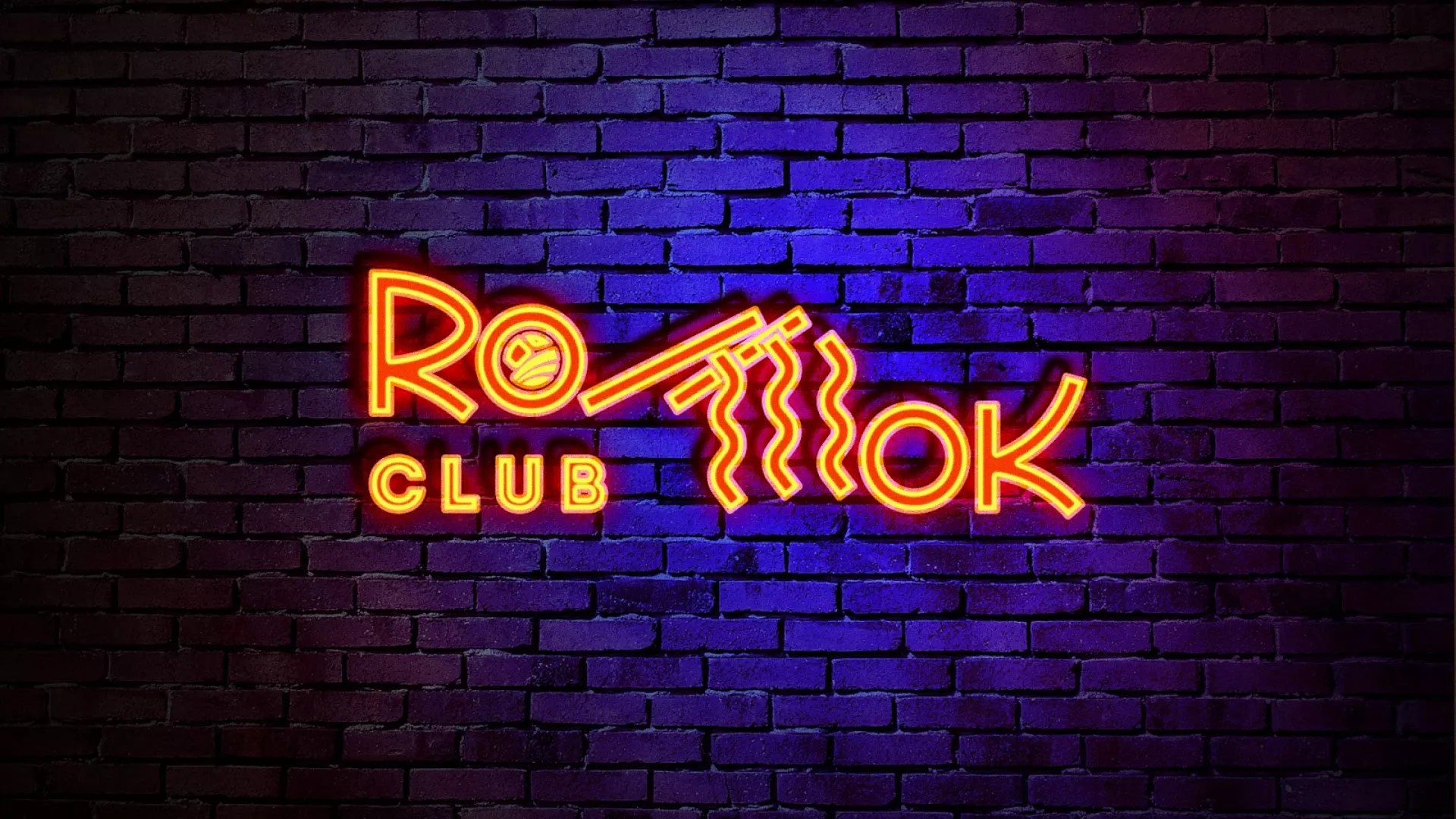 Разработка интерьерной вывески суши-бара «Roll Wok Club» в Бердске